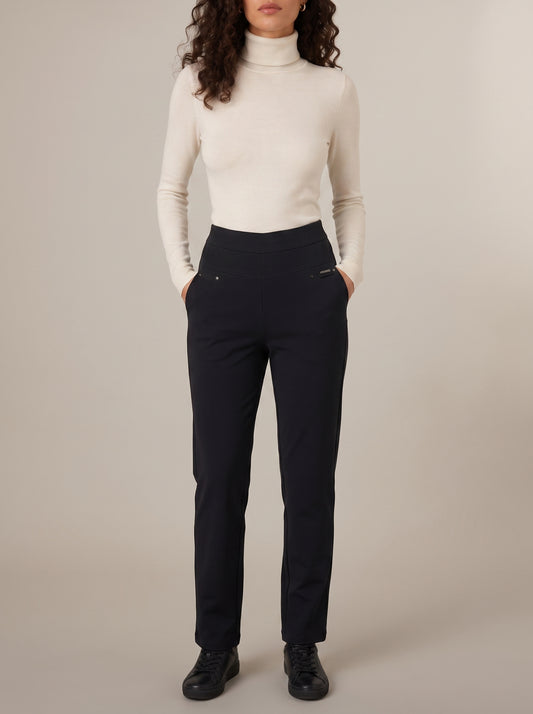Dipni | Women's Stretch Tailored Trousers High Waist