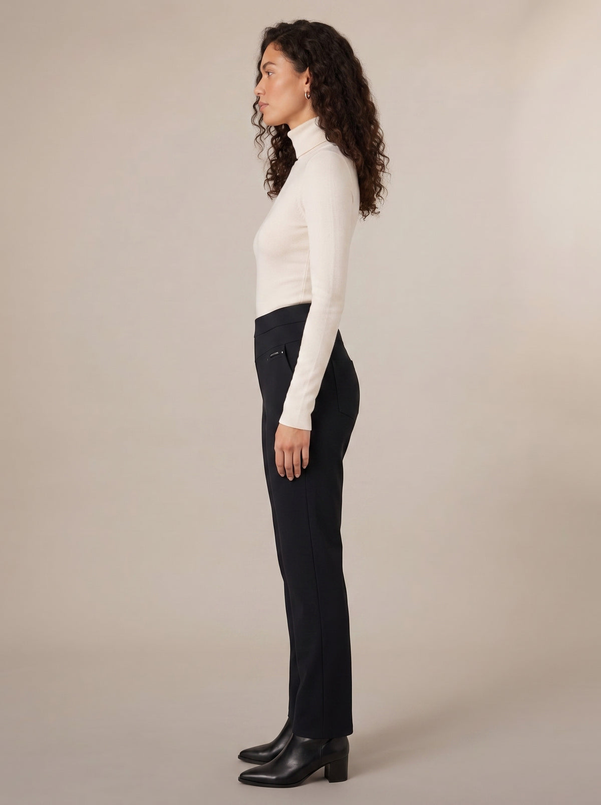 Dipni | Women's Stretch Tailored Trousers High Waist