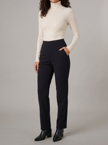 Dipni | Women's Stretch Tailored Trousers High Waist
