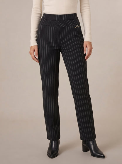 Dipni | Women's Stretch Tailored Trousers High Waist