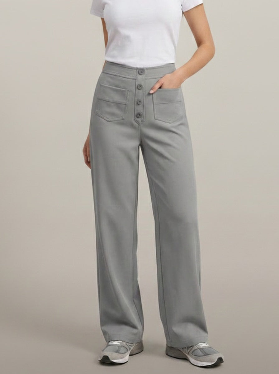 dipni womens stretch trousers grey 08 walking