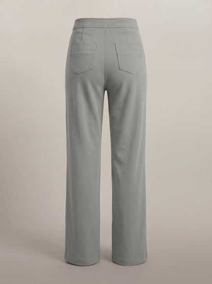 dipni womens stretch trousers grey 10 ghost back