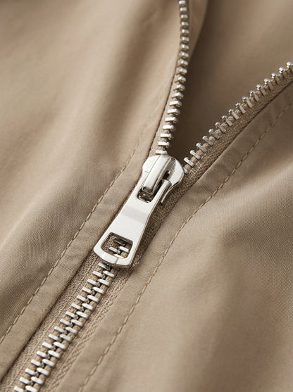 dipni womens waterproof trench coat beige zipper 09