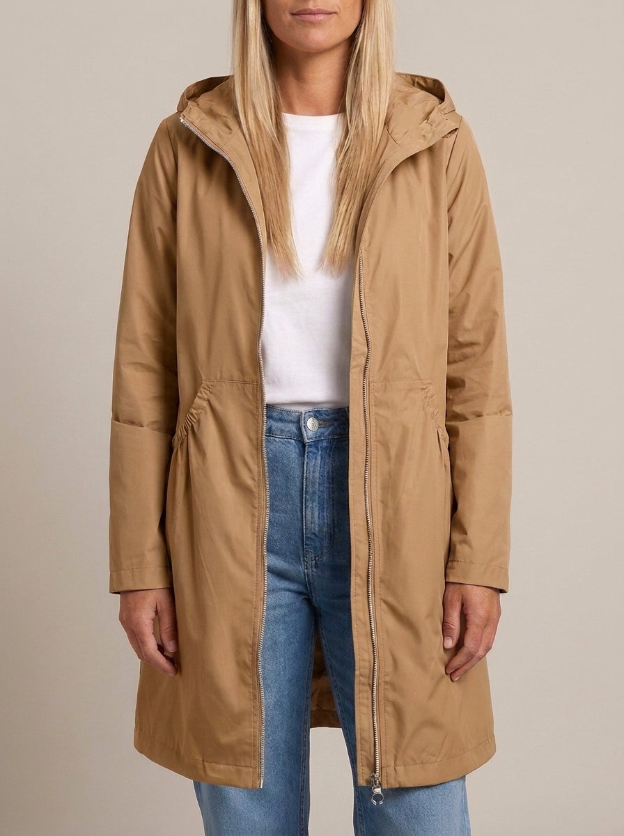 dipni womens waterproof trench coat camel variant 14