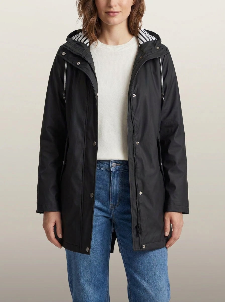 dipni womens waterproof windproof hooded jacket row50 13 black variant hero