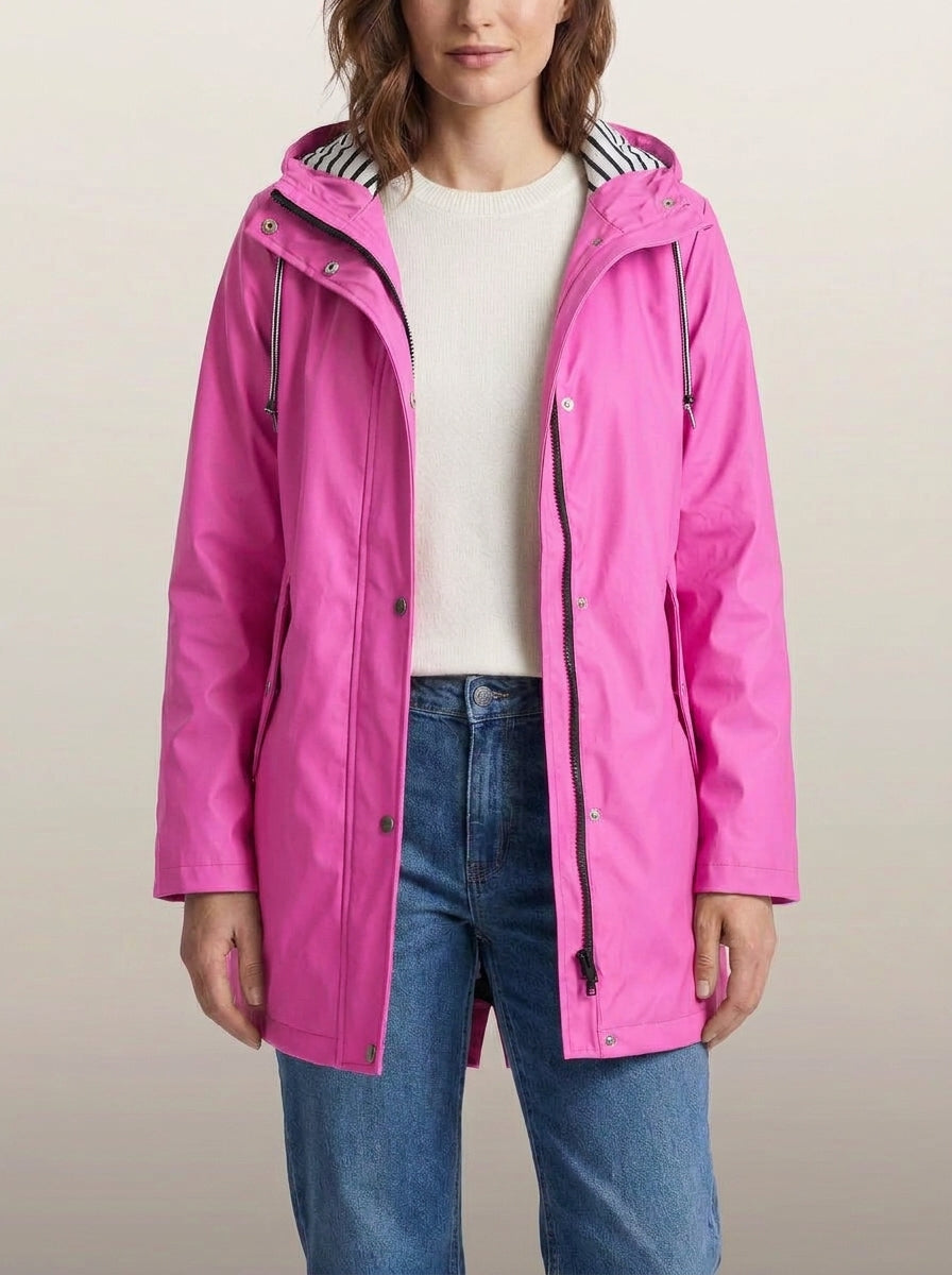 dipni womens waterproof windproof hooded jacket row50 14 pink variant hero