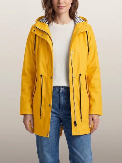 dipni womens waterproof windproof hooded jacket row50 16 yellow variant hero