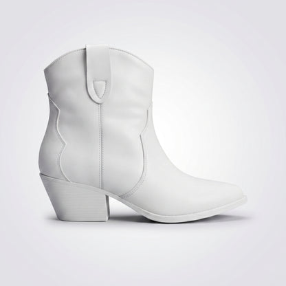 dipni womens waterproof winter cowboy boots white 01