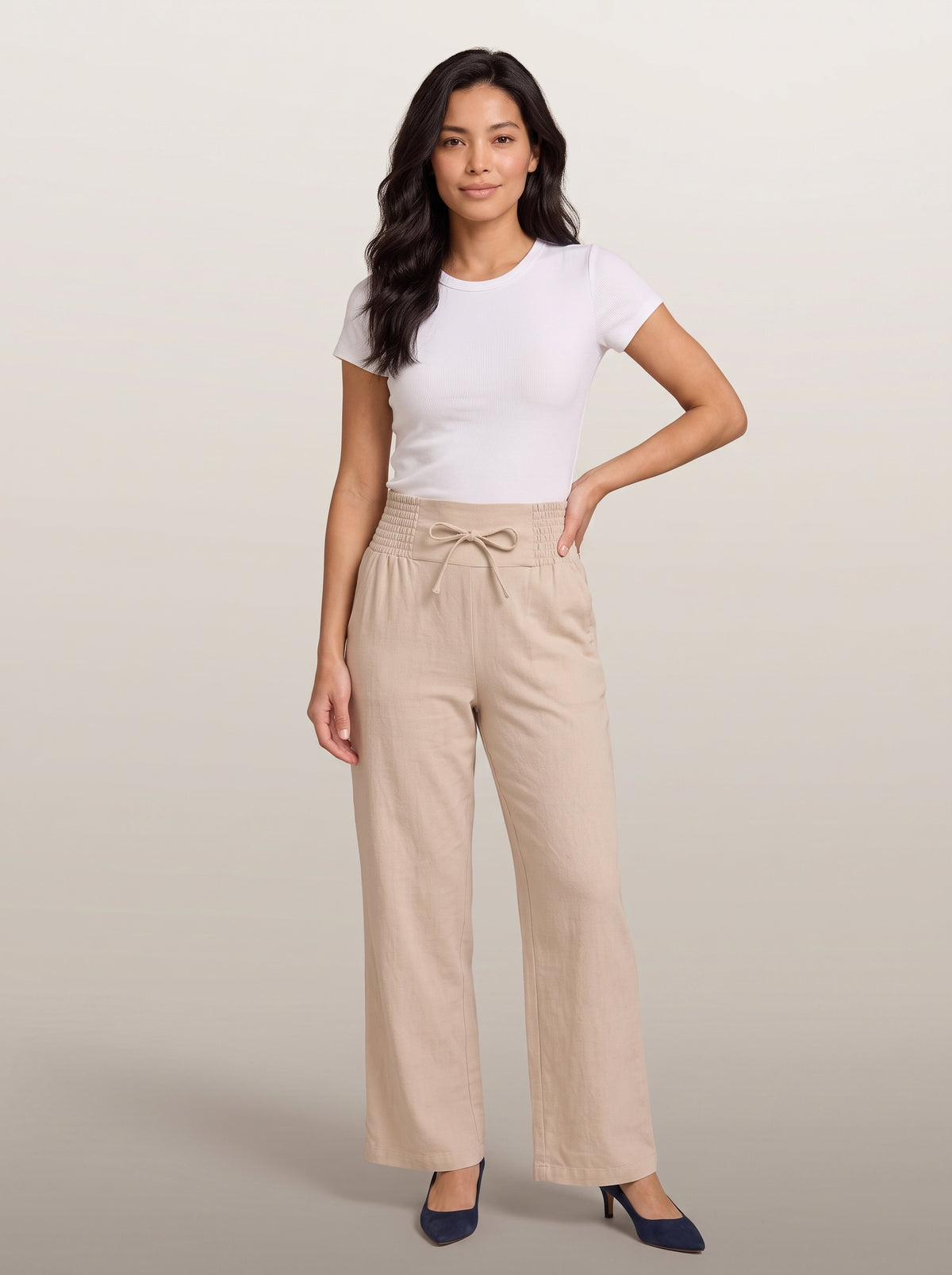 dipni-womens-wide-leg-trousers-elasticated-waist-beige-shot02-hero