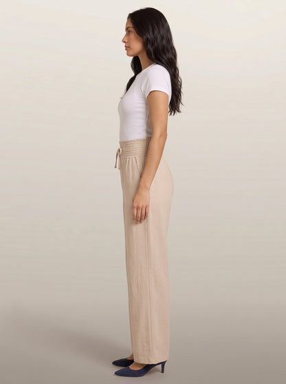 dipni-womens-wide-leg-trousers-elasticated-waist-beige-shot04-side