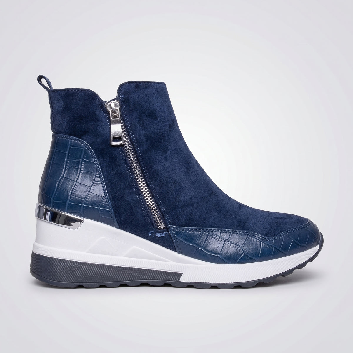 dipni womens winter boots arch support blue 01