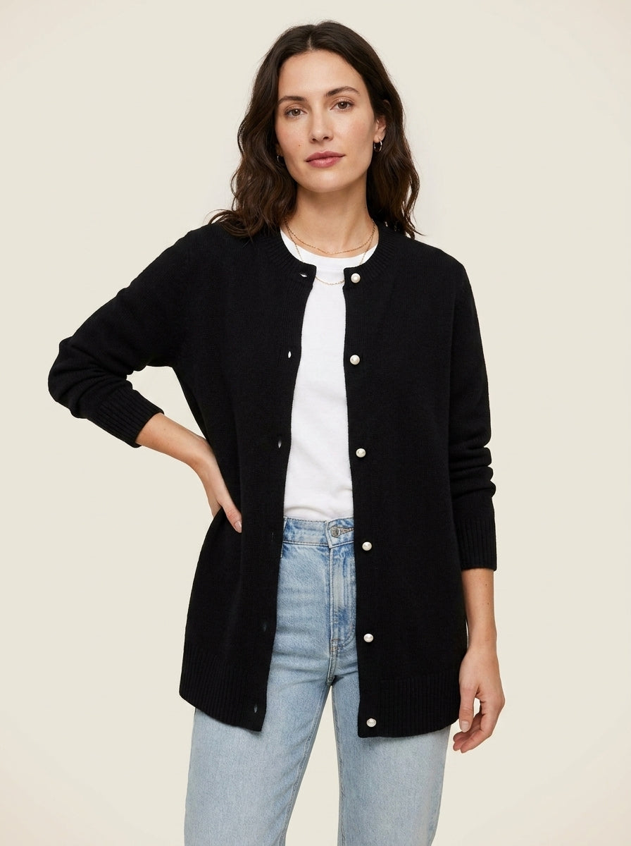 Dipni | Women's Knit Cardigan - Autumn Winter Comfort