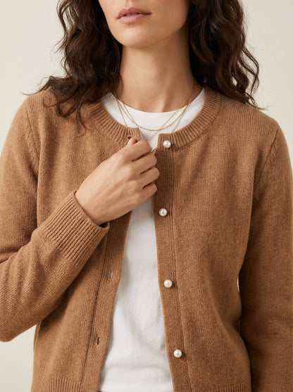 Dipni | Women's Knit Cardigan - Autumn Winter Comfort