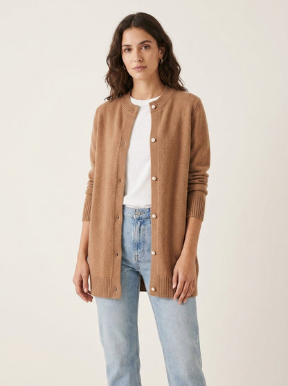Dipni | Women's Knit Cardigan - Autumn Winter Comfort