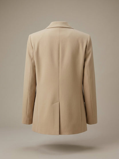 Dipni | Women's Casual Blazer - Notched Lapel Structured Tailoring
