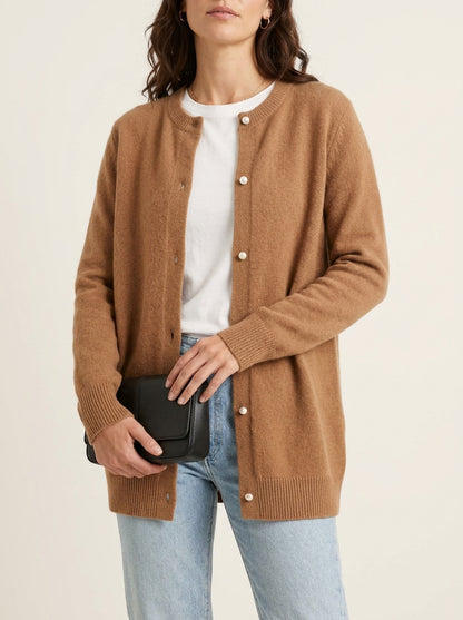 Dipni | Women's Knit Cardigan - Autumn Winter Comfort