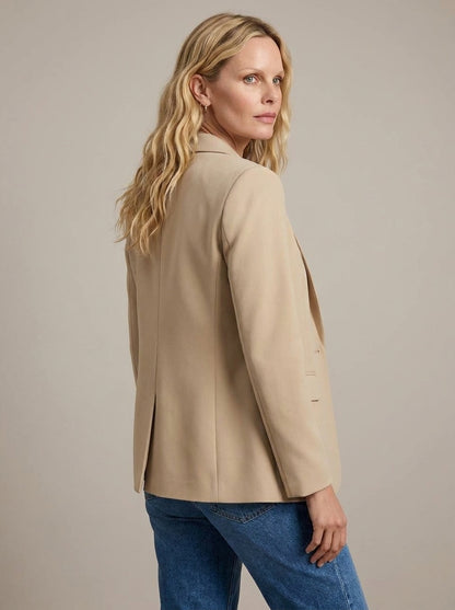 Dipni | Women's Casual Blazer - Notched Lapel Structured Tailoring