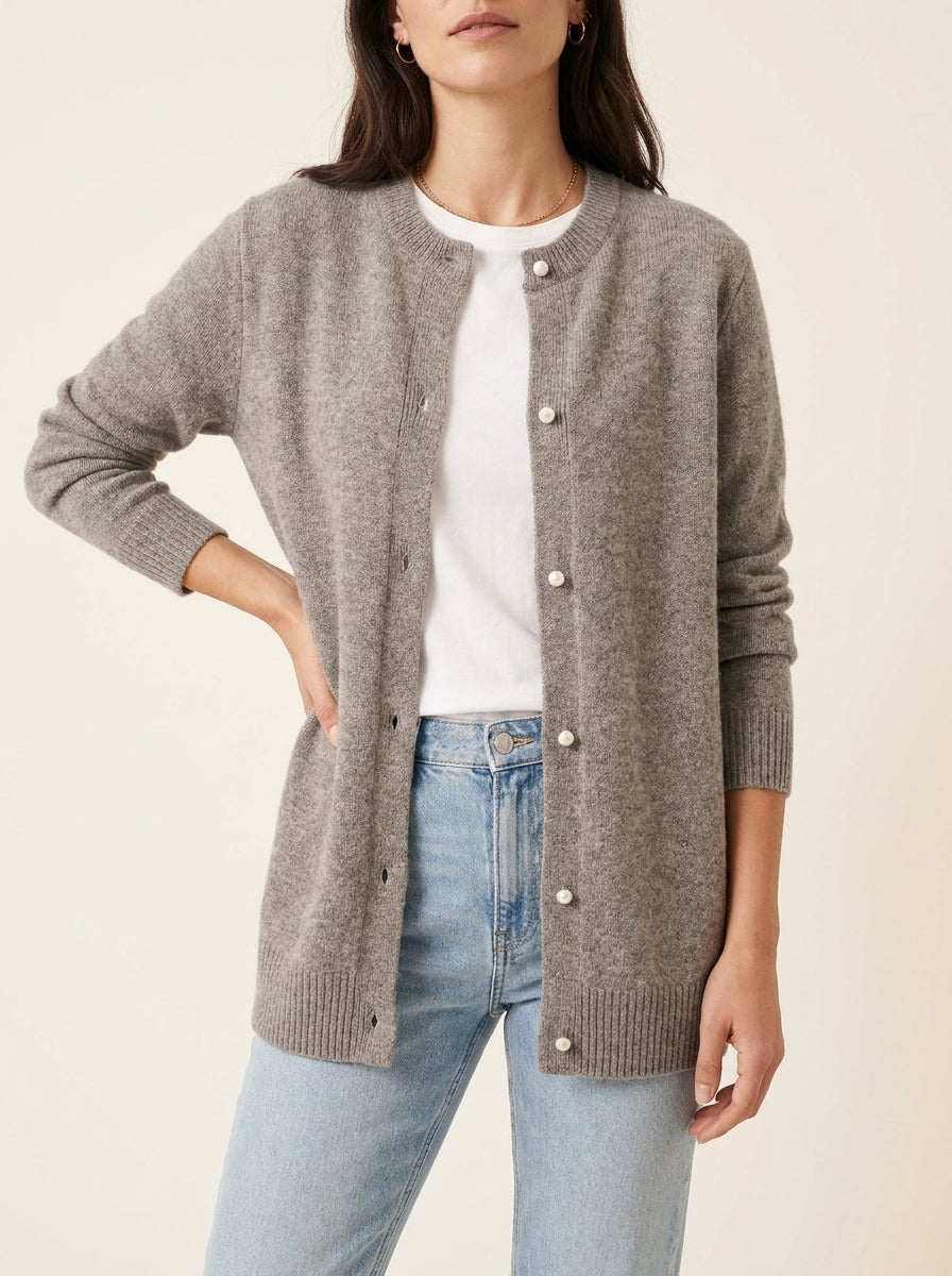 Dipni | Women's Knit Cardigan - Autumn Winter Comfort