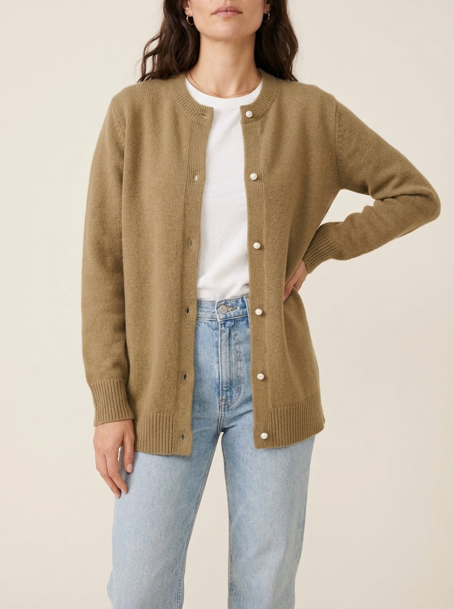 Dipni | Women's Knit Cardigan - Autumn Winter Comfort