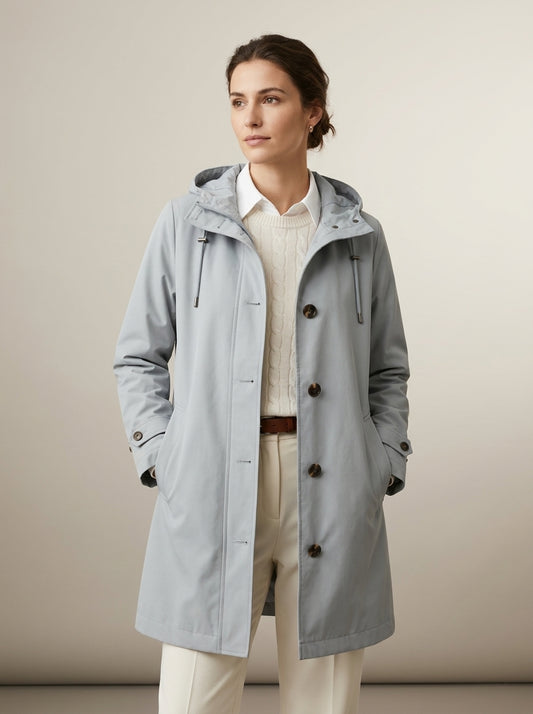Dipni | Women's Waterproof Windbreaker Hooded Jacket