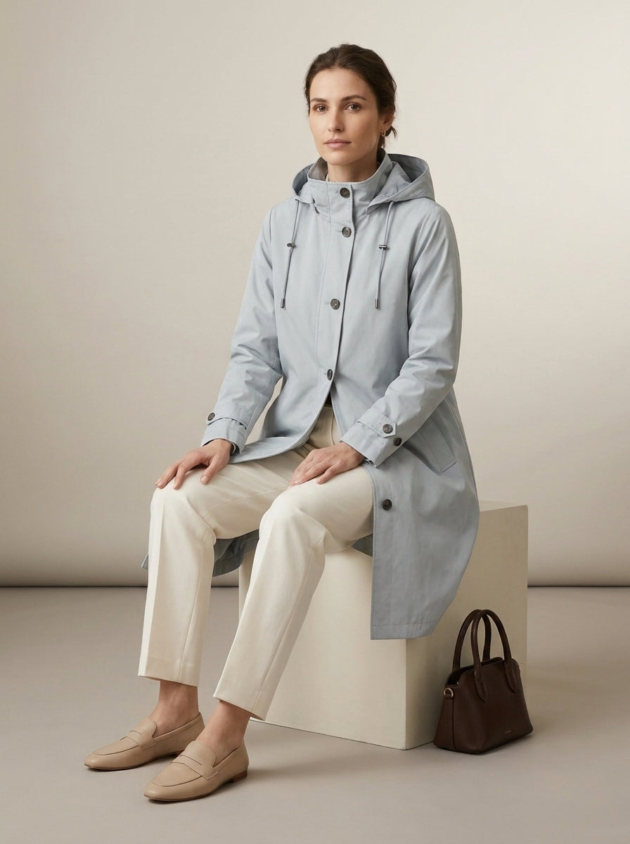 Dipni | Women's Waterproof Windbreaker Hooded Jacket