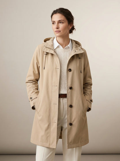 Dipni | Women's Waterproof Windbreaker Hooded Jacket
