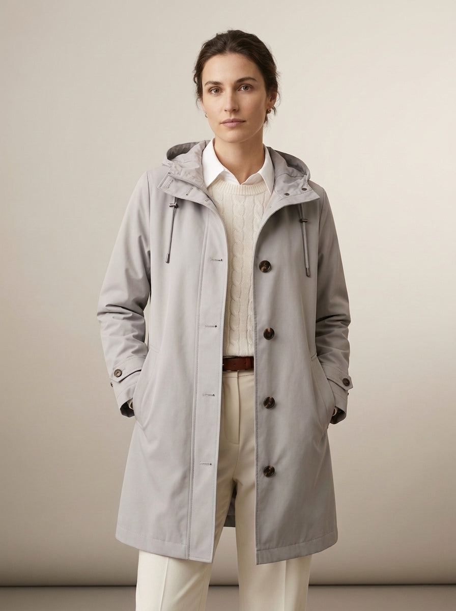 Dipni | Women's Waterproof Windbreaker Hooded Jacket