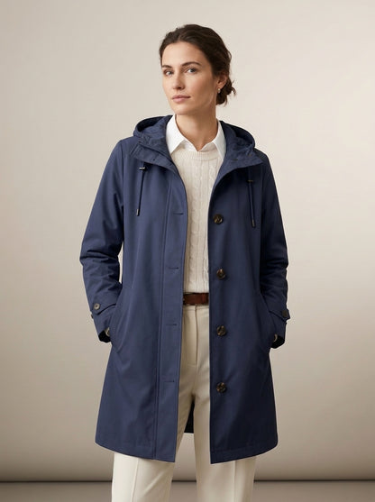 Dipni | Women's Waterproof Windbreaker Hooded Jacket