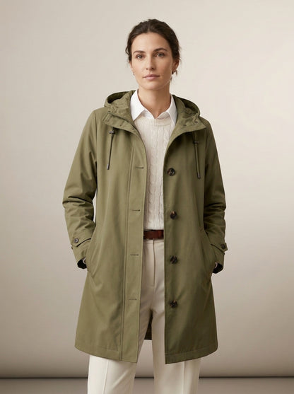 Dipni | Women's Waterproof Windbreaker Hooded Jacket