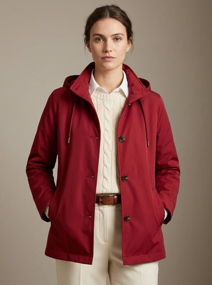 Dipni | Women's Waterproof Windbreaker Hooded Jacket